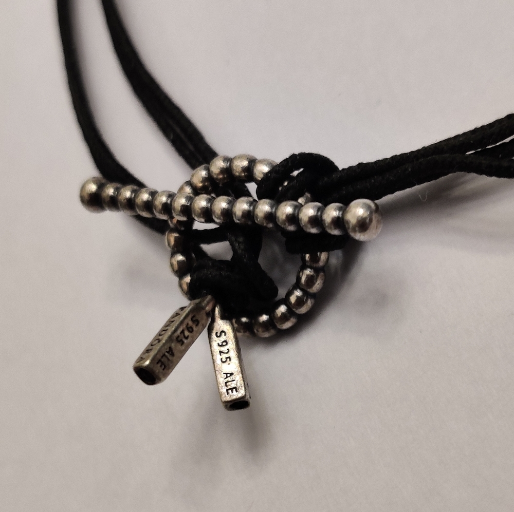 Rare Pandora Hook and Eye Wrap Bracelet